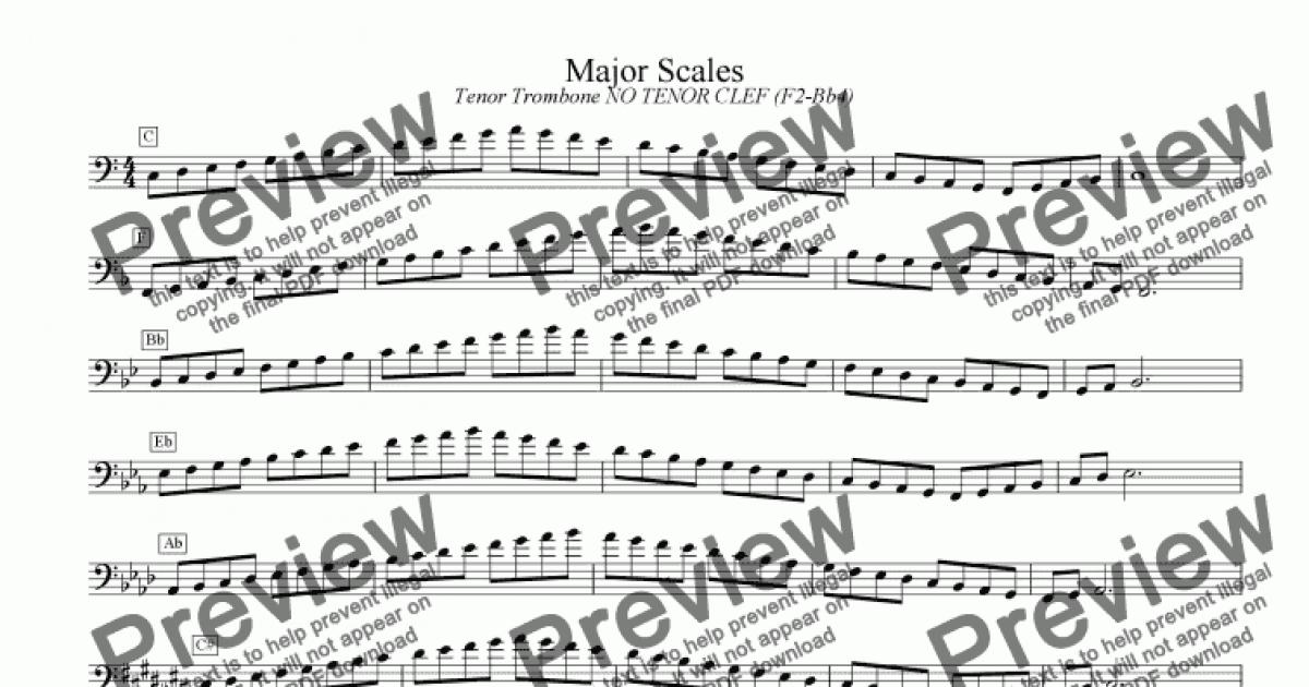 major scales trombone