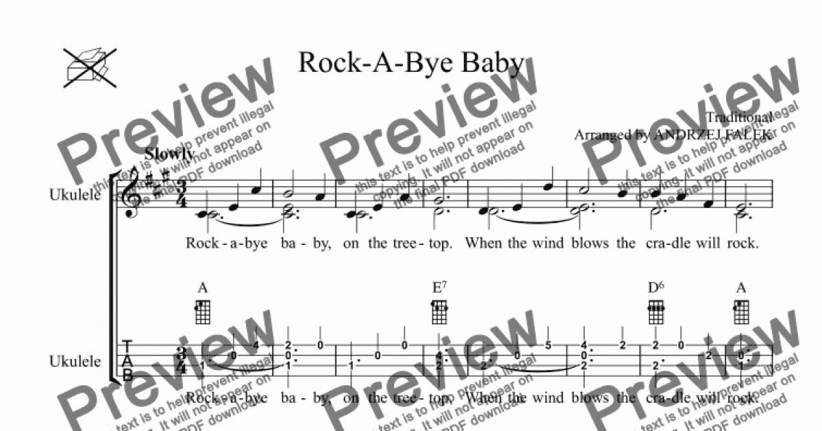 current hit with the words rock a bye baby rock a bye