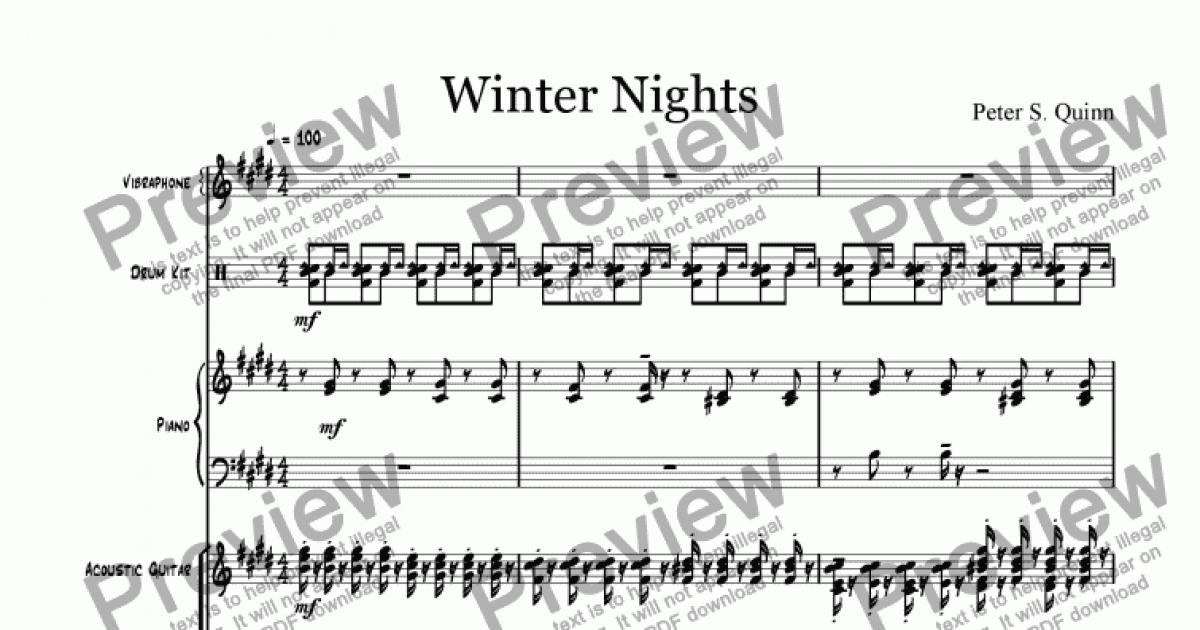 Download Winter Nights - Download Sheet Music PDF file