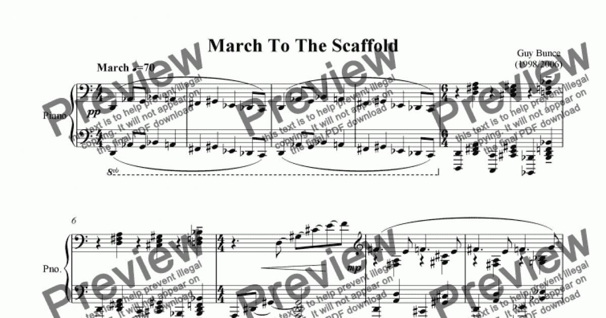 march to the scaffold meaning