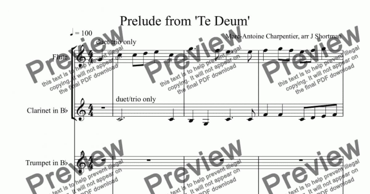 Prelude To The Te Deum