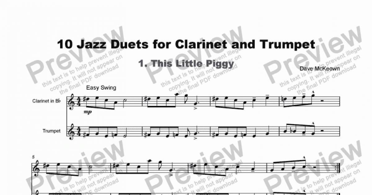 10 Jazz Duets for and Trumpet Download Sheet Music PDF file