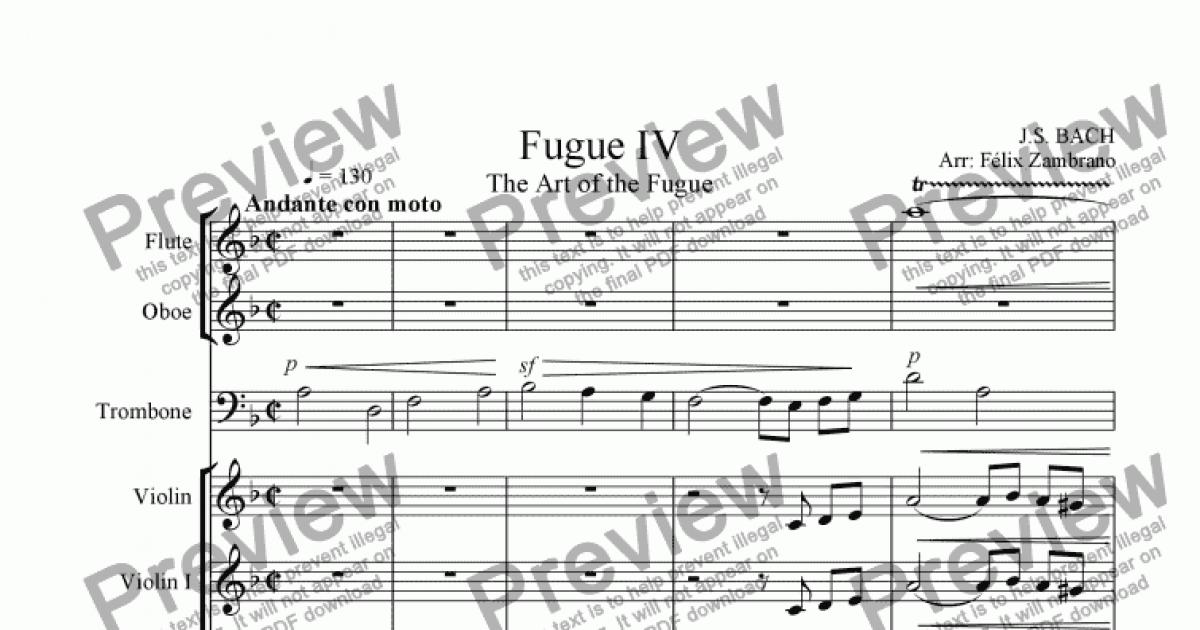 Fugue IV - Download Sheet Music PDF file