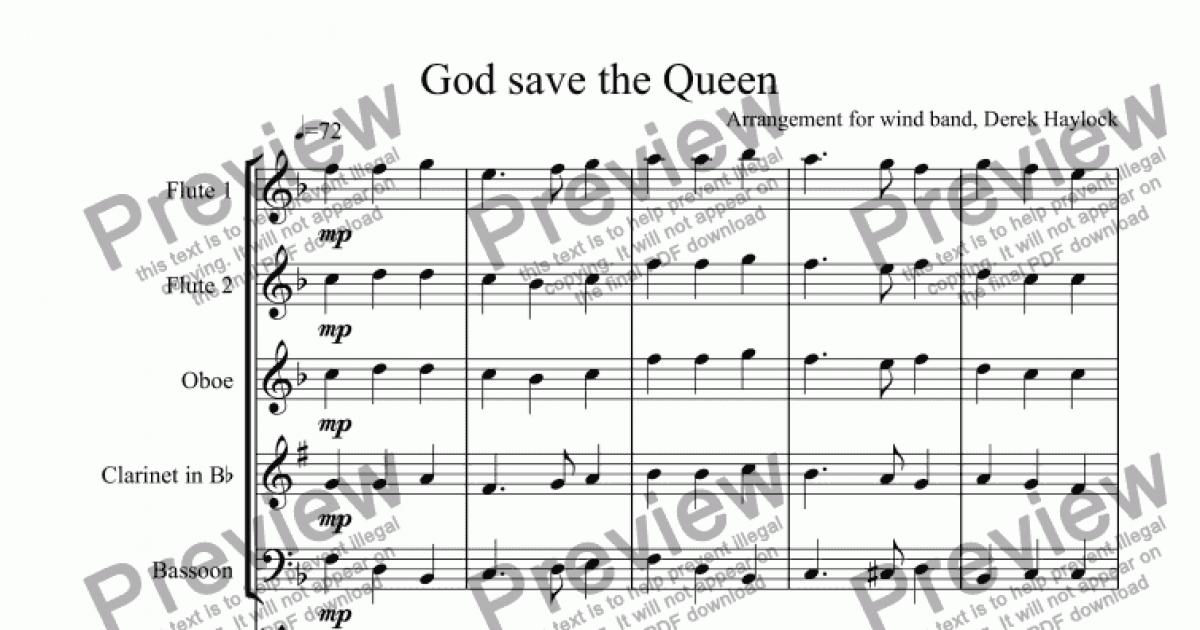 God save the Queen - Download Sheet Music PDF file