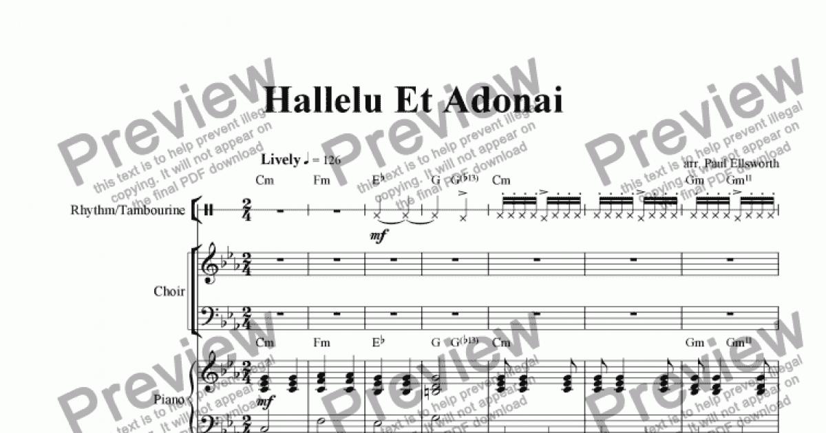 Hallelu Et Adonai 