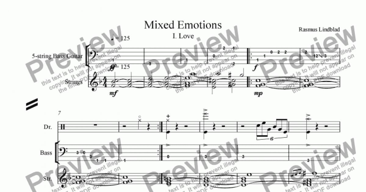 mixed-emotions-download-sheet-music-pdf-file