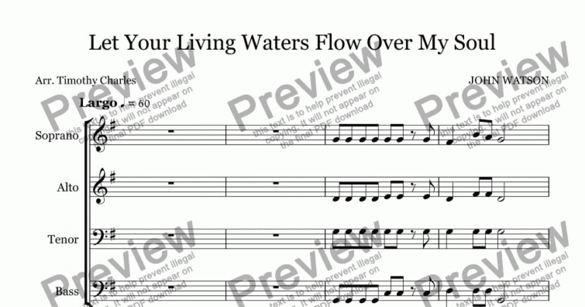 Let Your Living Waters Flow Over My Soul Download Sheet Music Pdf