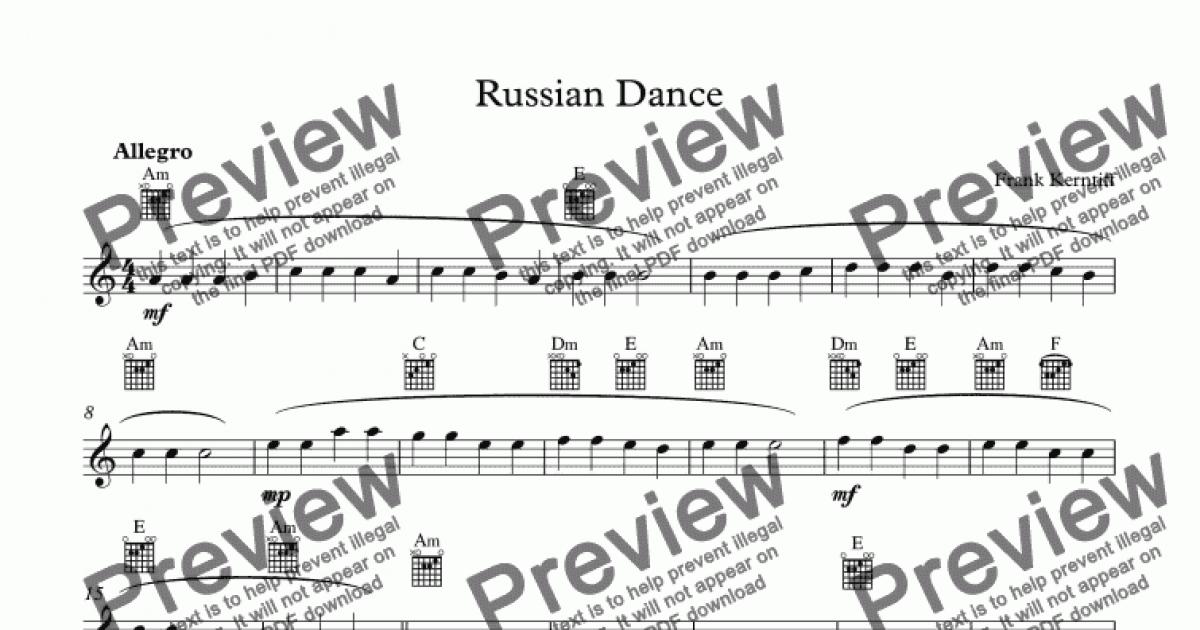 Russian Dance Download Sheet Music Pdf File