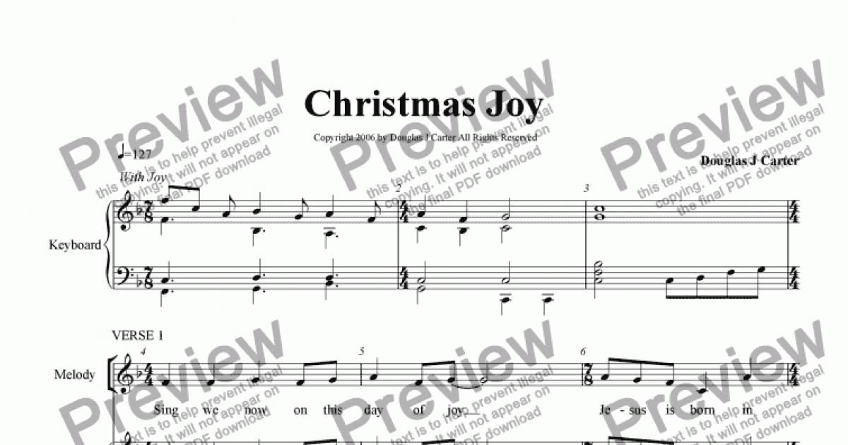 Christmas Joy - Download Sheet Music PDF file