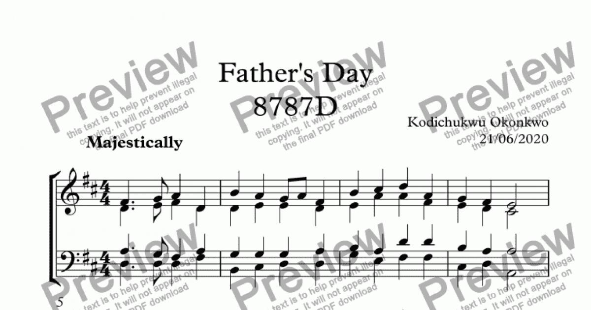 Download Father's Day - Download Sheet Music PDF file