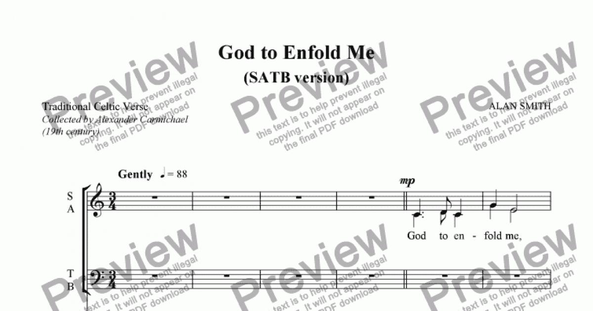 God To Enfold Me Satb Version Download Sheet Music Pdf File 