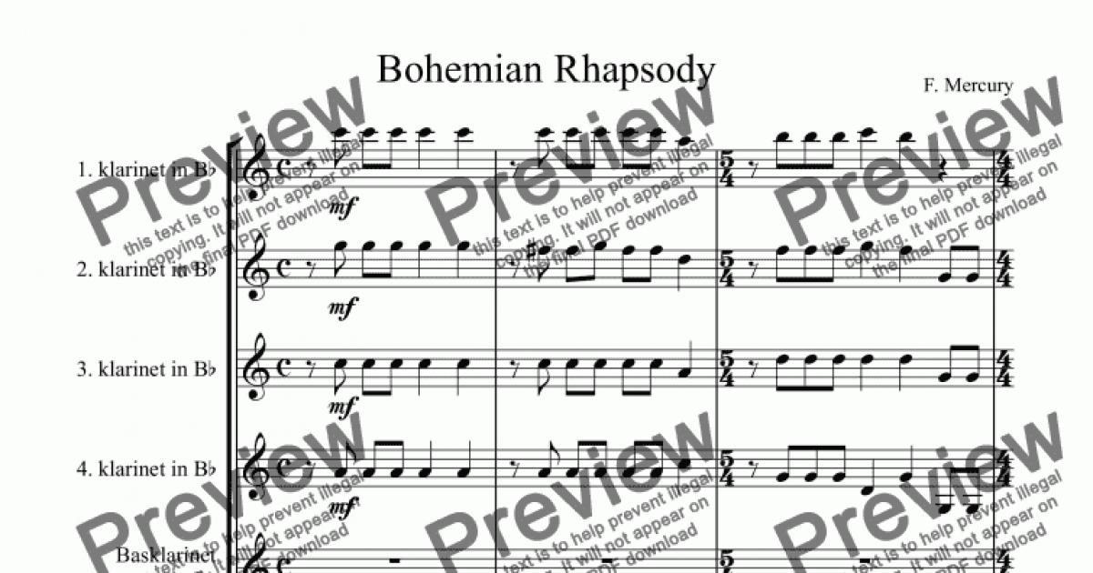 bohemian rhapsody notes for piano pdf torrent