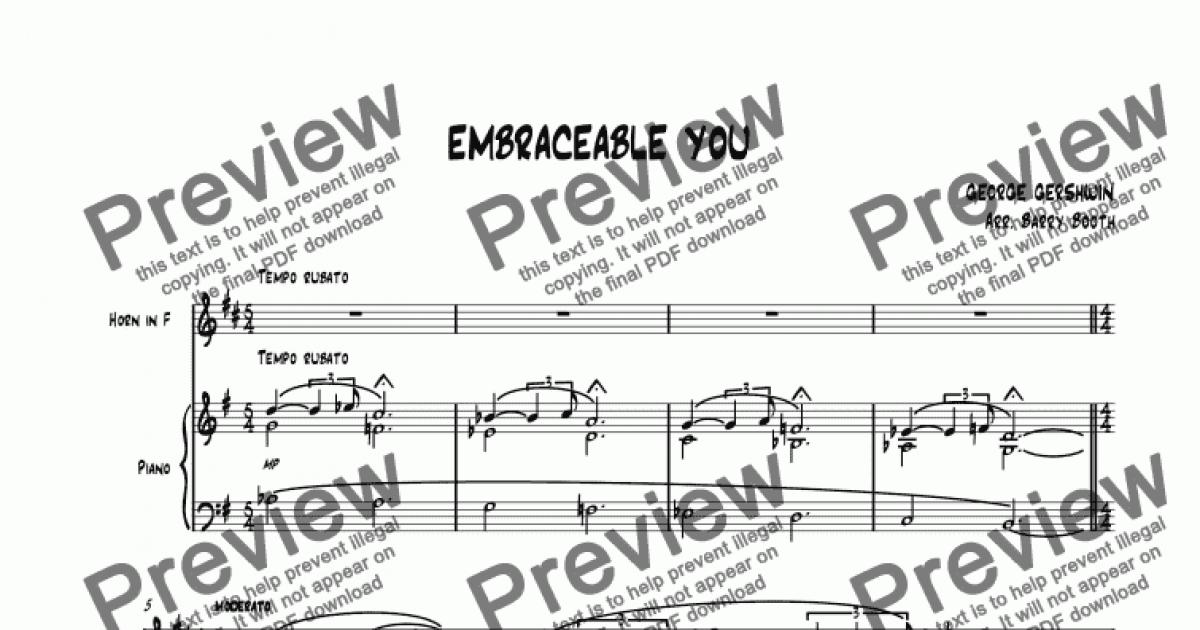 SOFT CORE HORN (7) 'Embraceable You' - Download Sheet Music PDF file