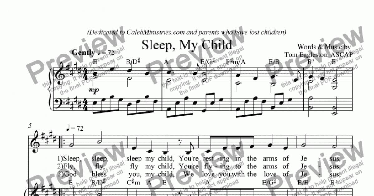 sleep-my-child-download-sheet-music-pdf-file