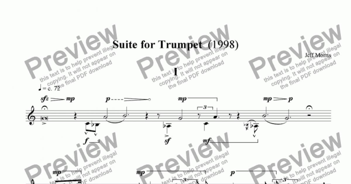second suite in e flat trumpet