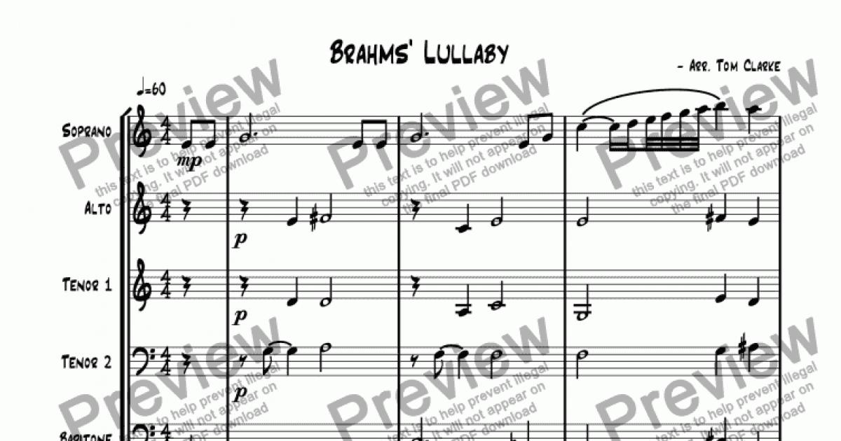 Brahms' Lullaby - Download Sheet Music PDF File