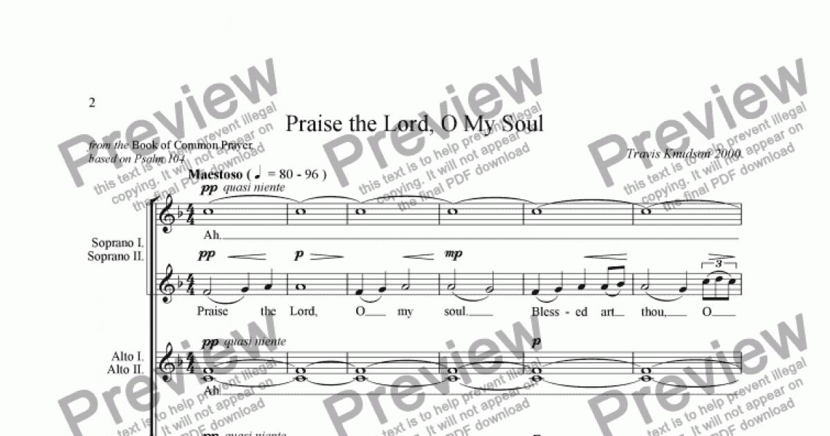 Praise The Lord Download Sheet Music Pdf File