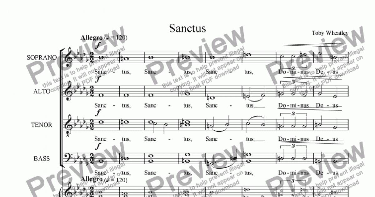 Sanctus - Download Sheet Music PDF File