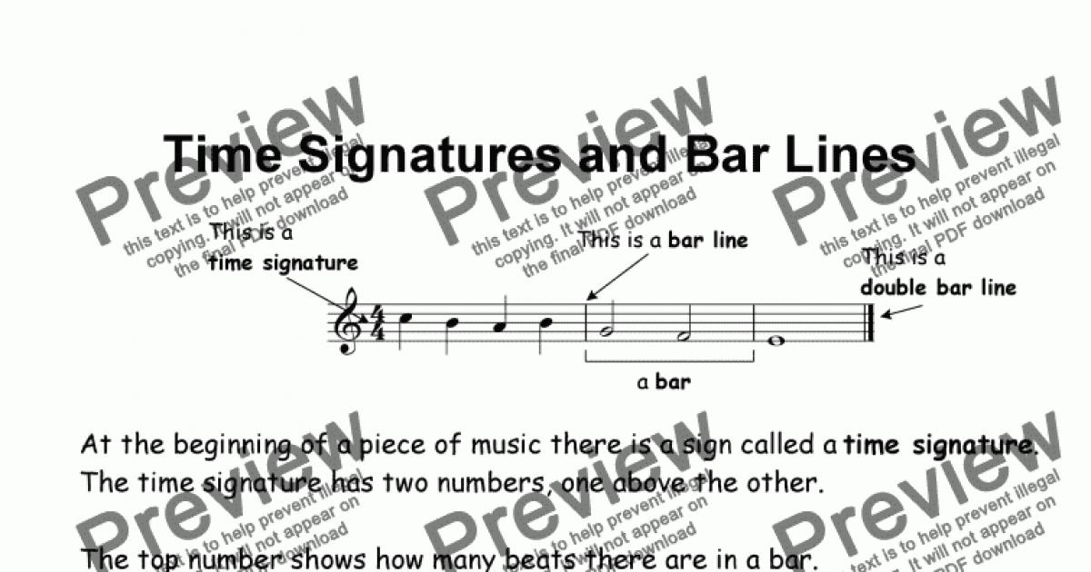 music bar lines