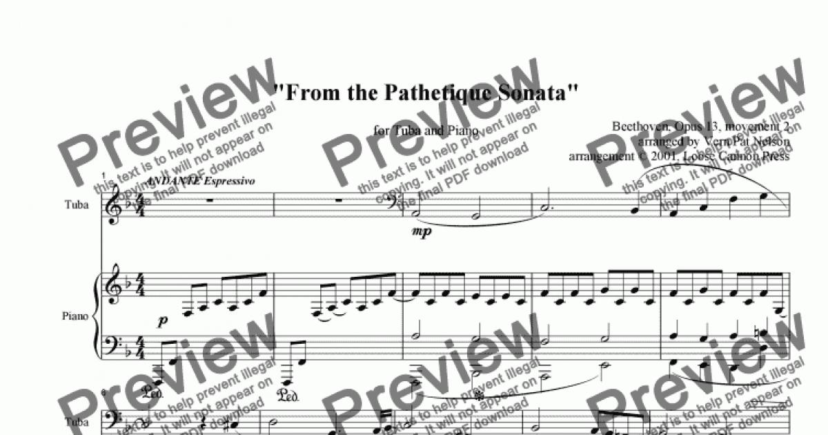 From the Pathetique Sonata - Download Sheet Music PDF file