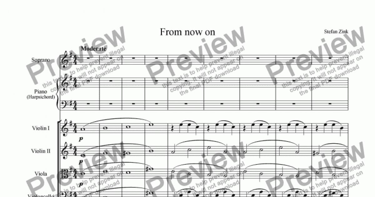 From now on - Download Sheet Music PDF file