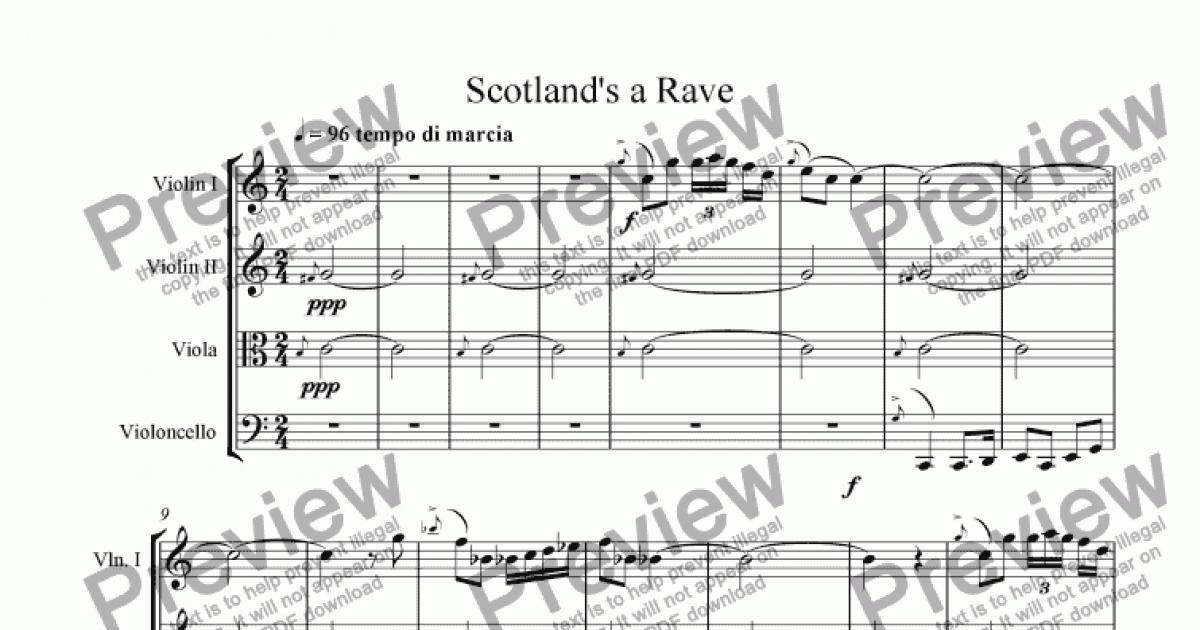 scotland the brave snare sheet music