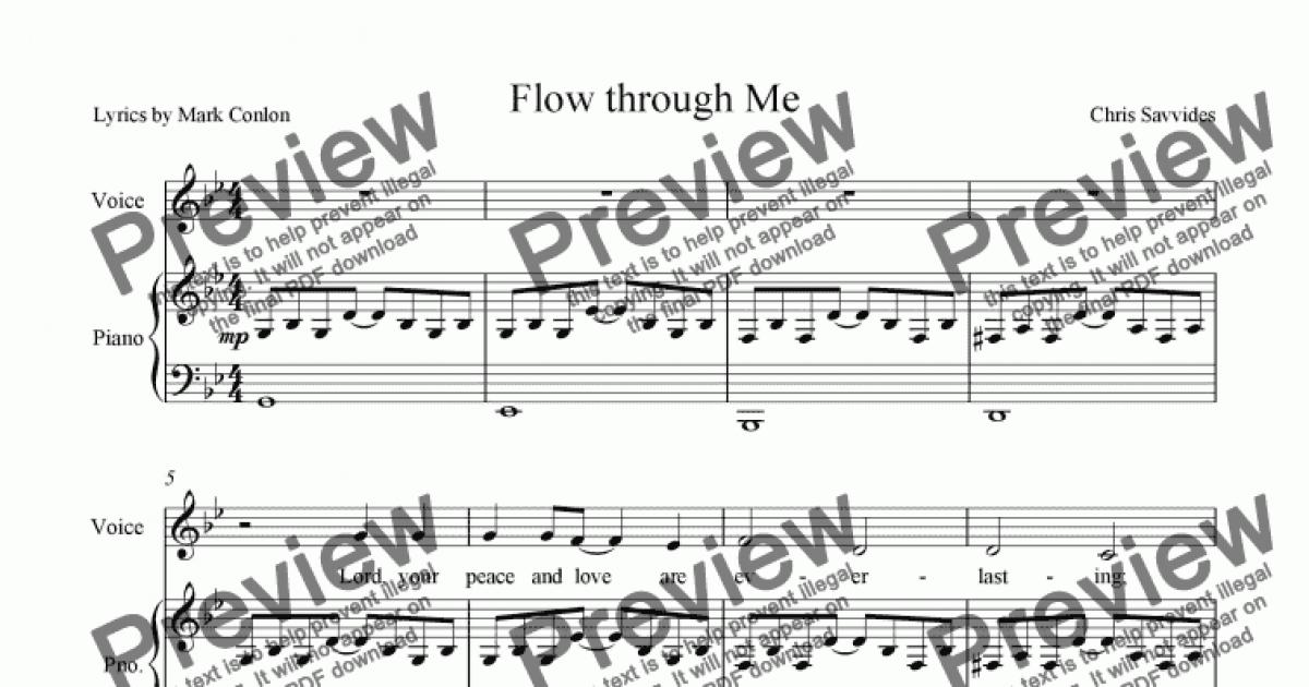 Flow Through Me Download Sheet Music Pdf File