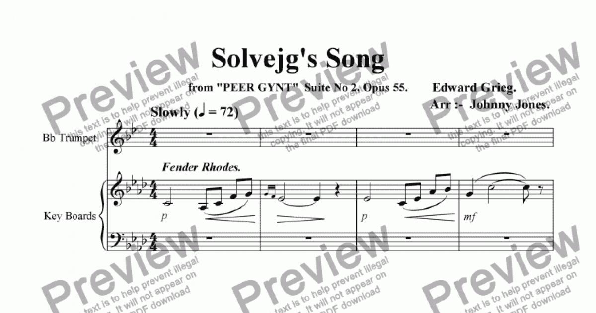 Solveg's Song ( Slow Beat and Jazz Waltz ) - Download ...