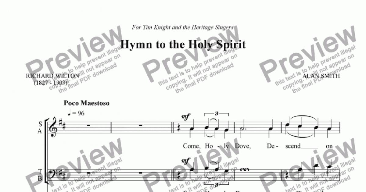 Hymn to the Holy Spirit - Download Sheet Music PDF file