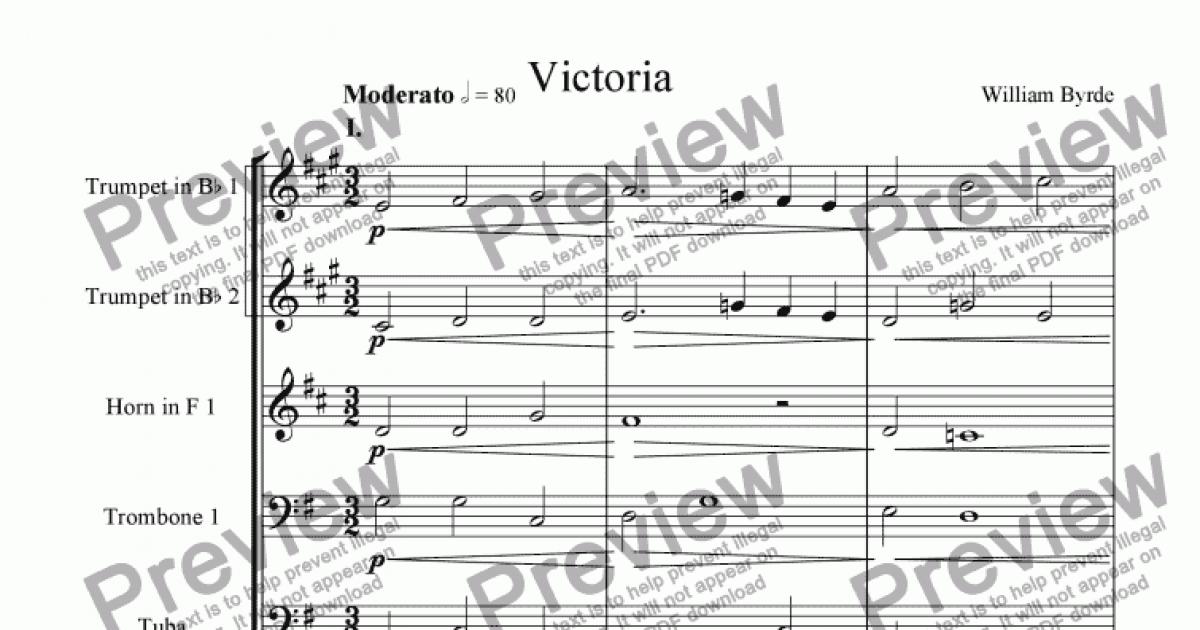 Victoria Download Sheet Music PDF file