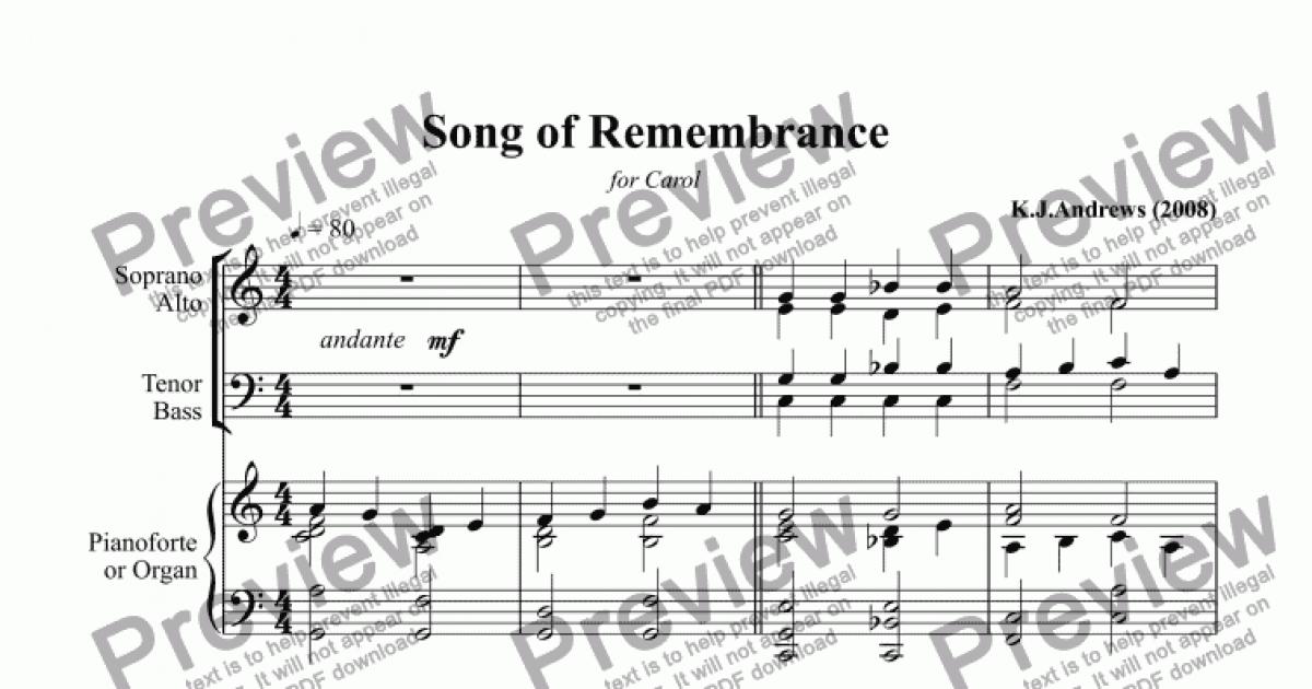 music songs of remembrance