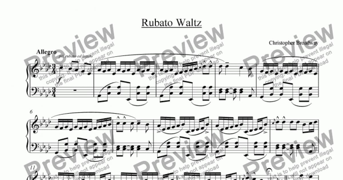 Rubato Waltz - Download Sheet Music PDF file