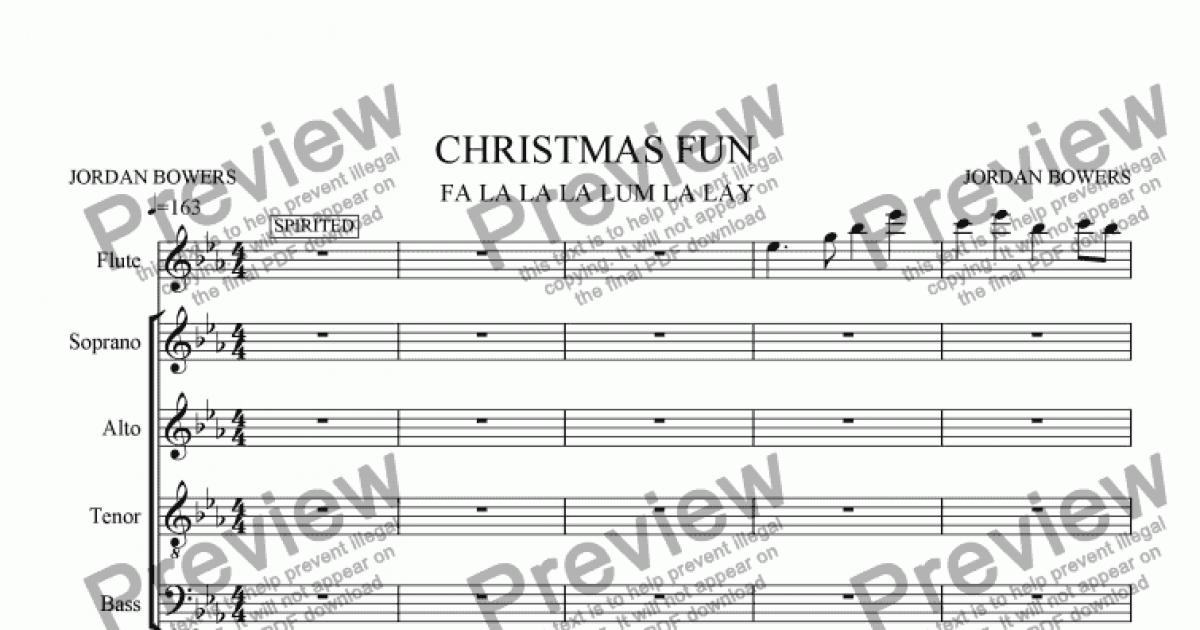 christmas fun - Download Sheet Music PDF file