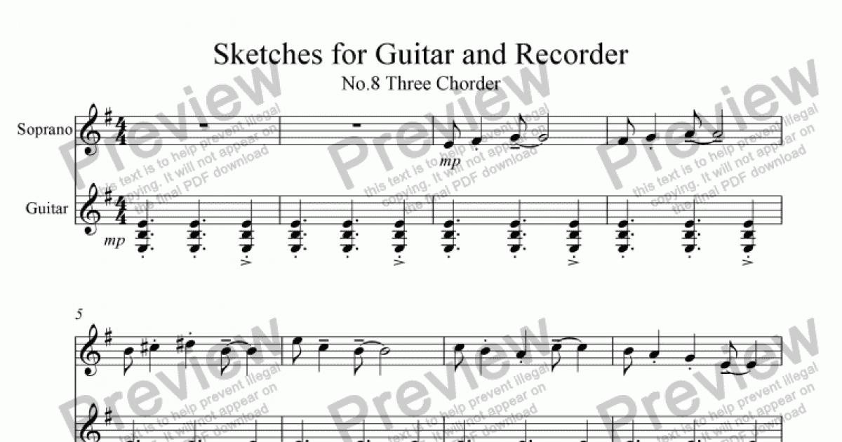 three note recorder songs