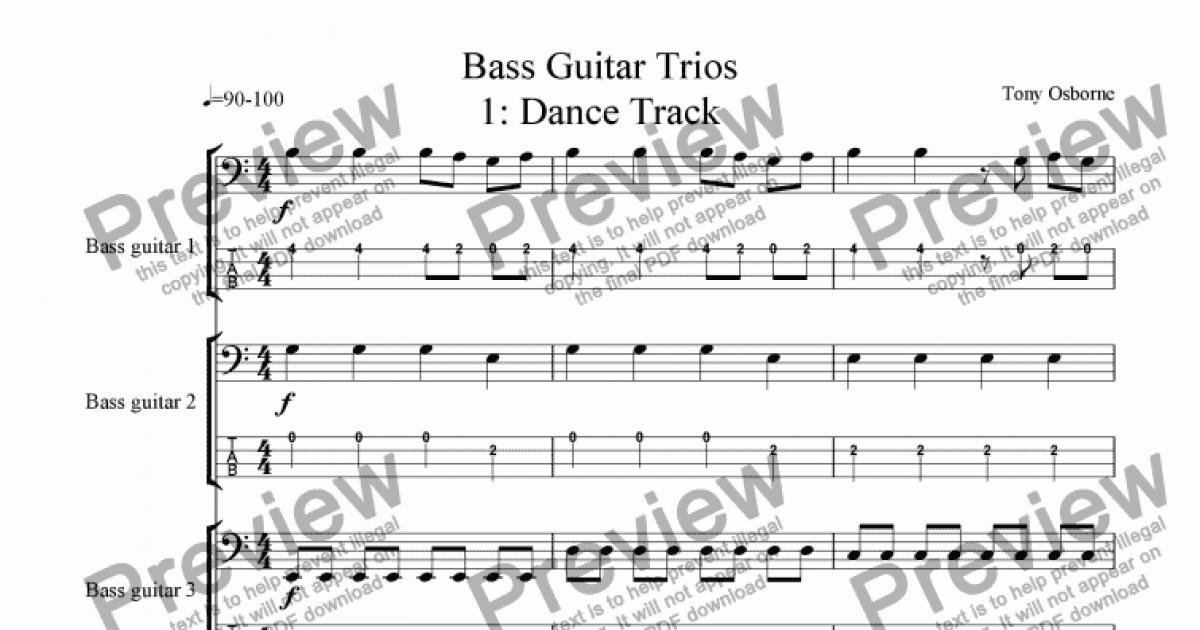 Bass Guitar Trios Download Sheet Music Pdf File 9838