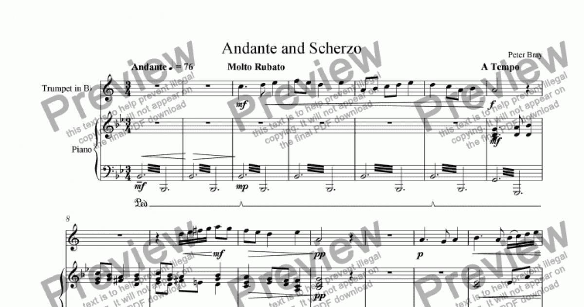 Andante And Scherzo - Download Sheet Music PDF File