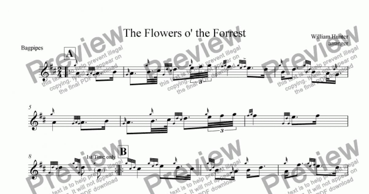 The Flowers o' the Forrest - Download Sheet Music PDF file