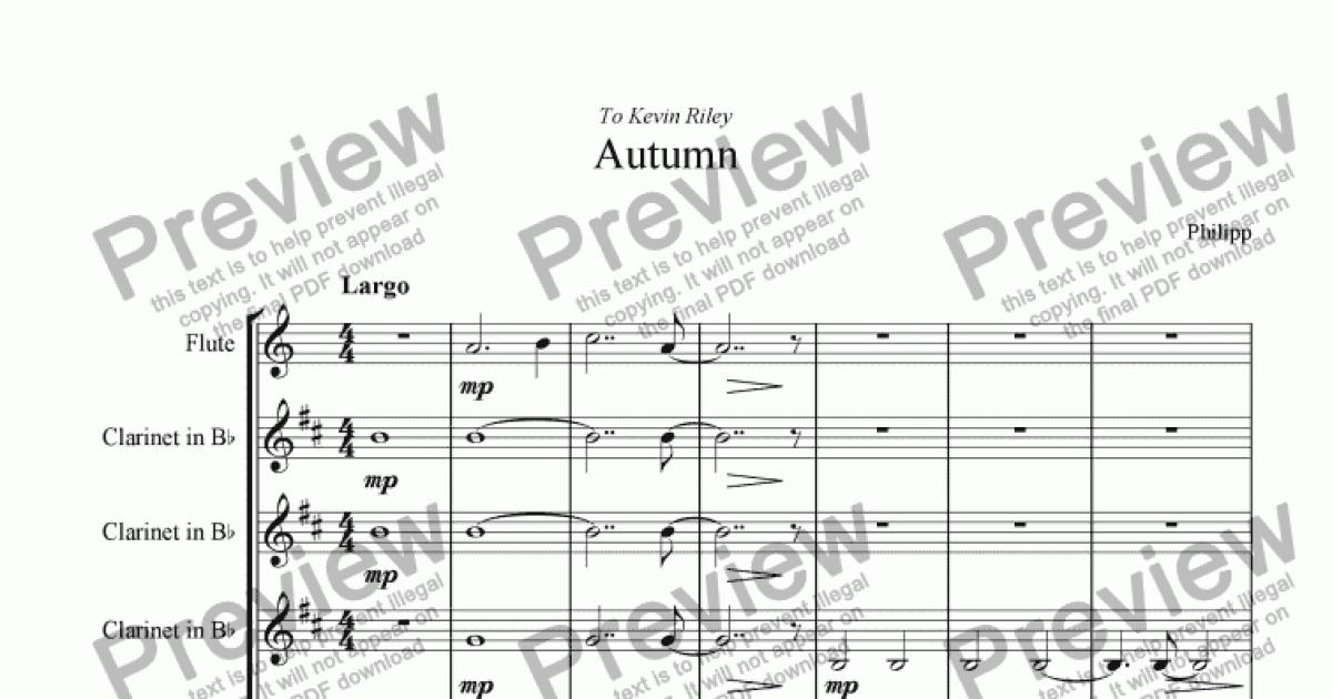 autumn sonata music sheet