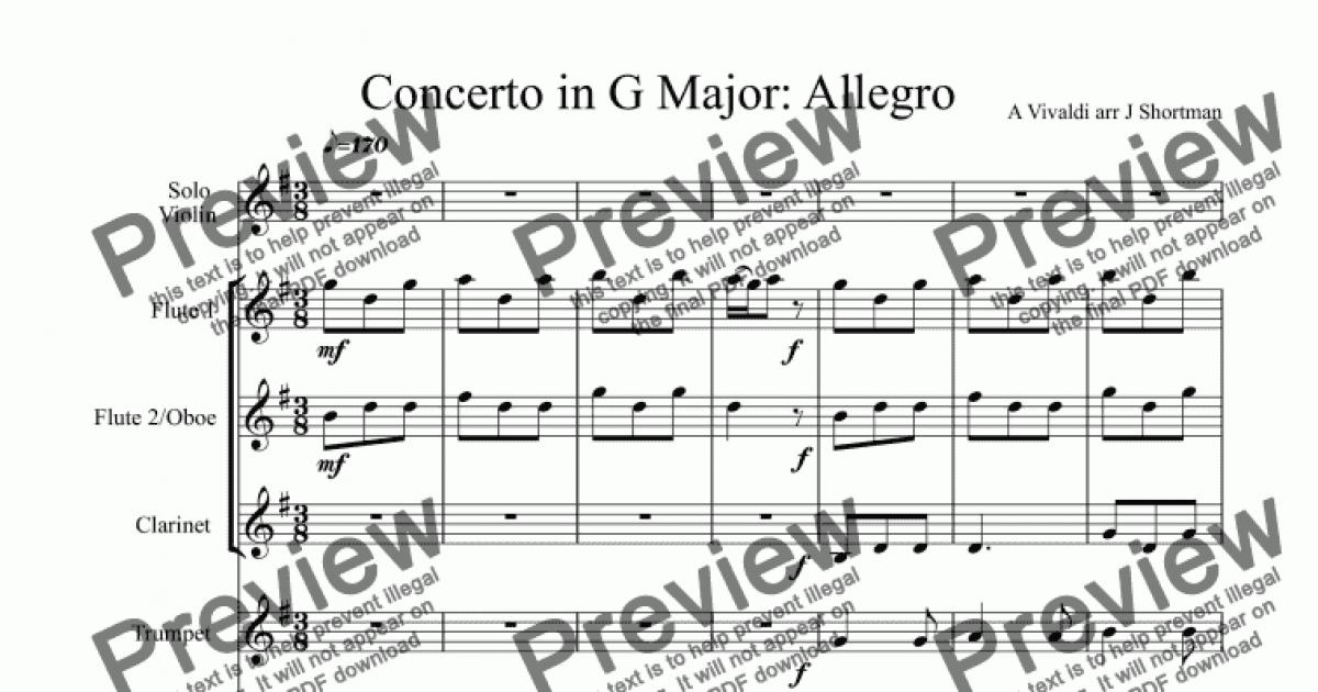vivaldi violin concerto in g major