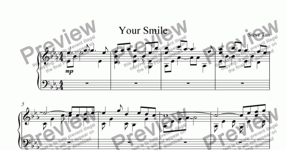 Your Smile - Download Sheet Music PDF file