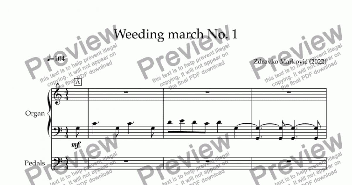 wedding march classical guitar pdf download