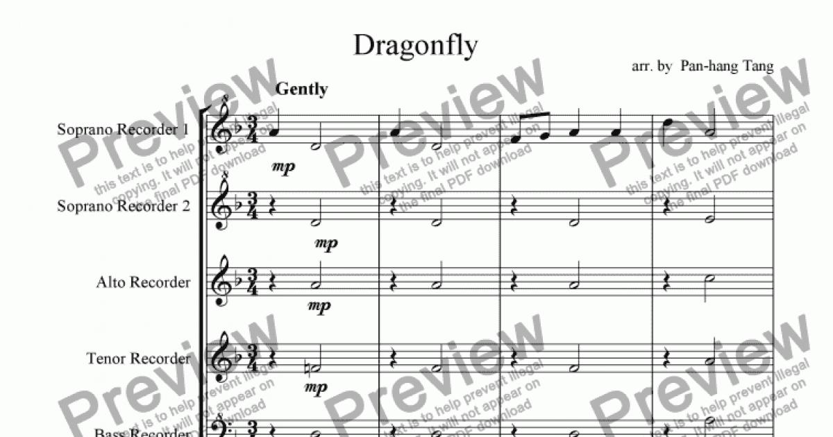 Dragonfly - Download Sheet Music PDF file