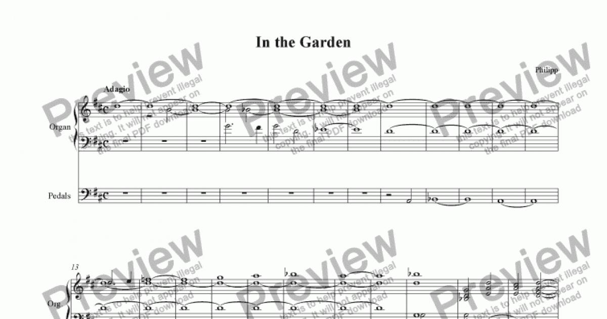 In the Garden - Download Sheet Music PDF file