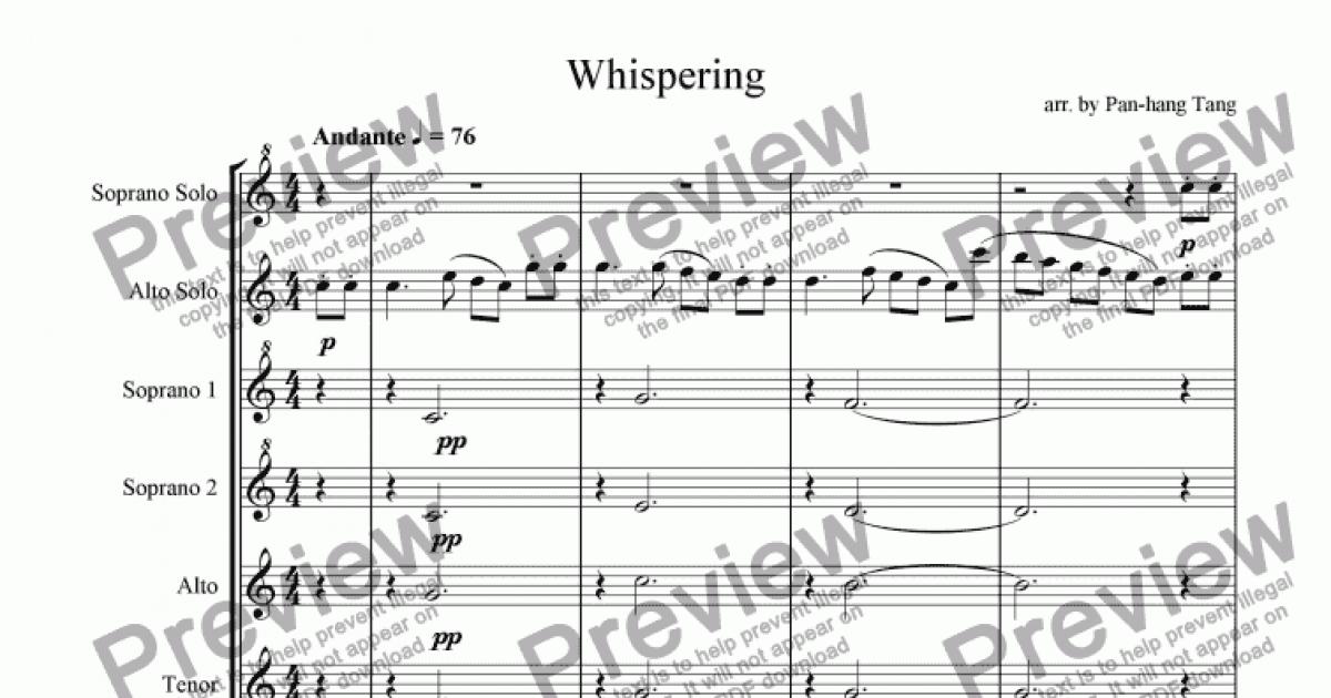 whisperings piano solo