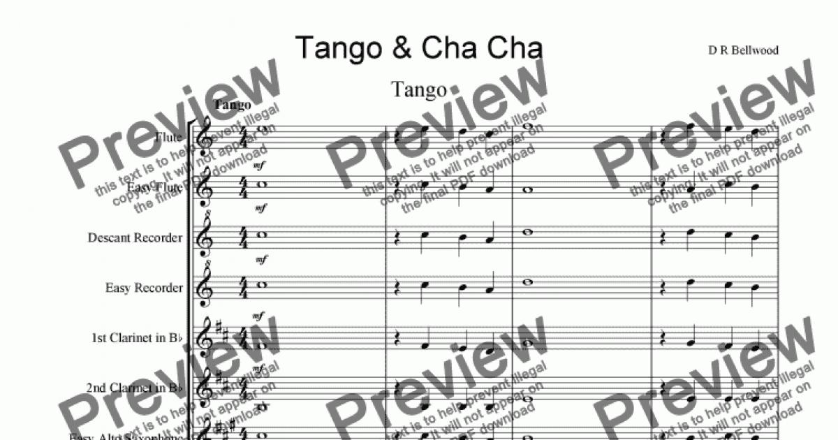 Tango Cha Cha Download Sheet Music PDF file