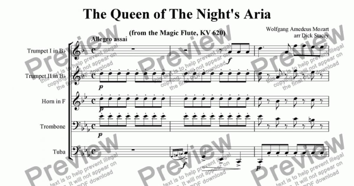 Queen of the Night - Download Sheet Music PDF file