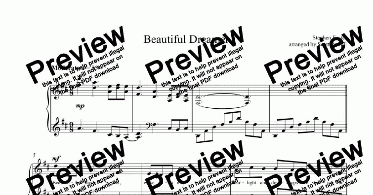 Beautiful Dreamer Download Sheet Music PDF file