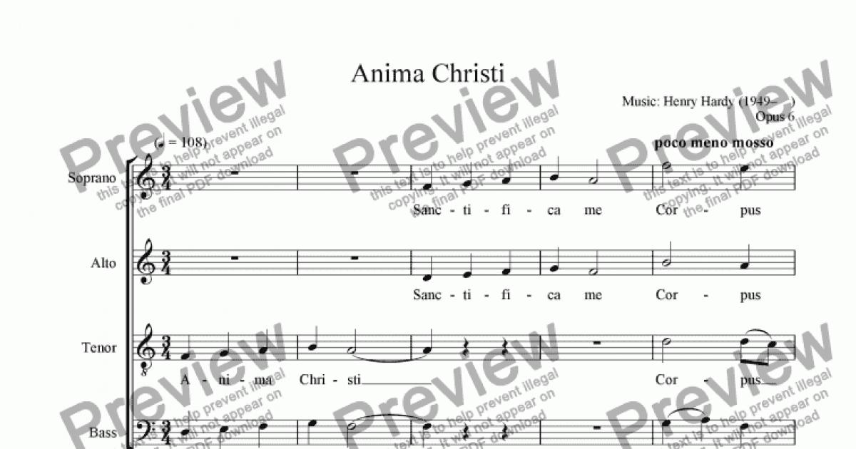 Anima christi bukas palad music sheet pdf