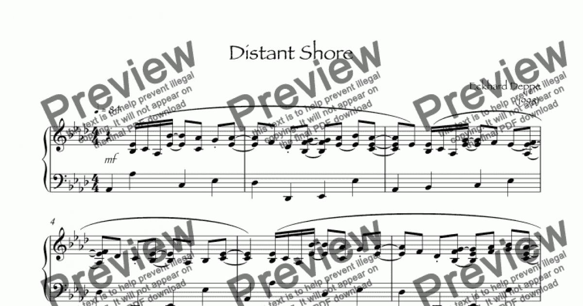 outset island piano sheet music