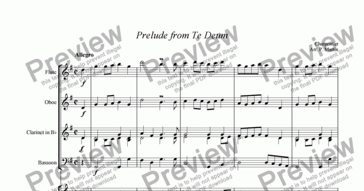 Prelude from ’Te Deum’ - Orchestra - Download Sheet Music PDF file